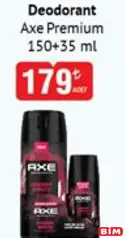 AXE PREMİUM DEODORANT 150+35 ML fiyat ve kampanya bilgisi